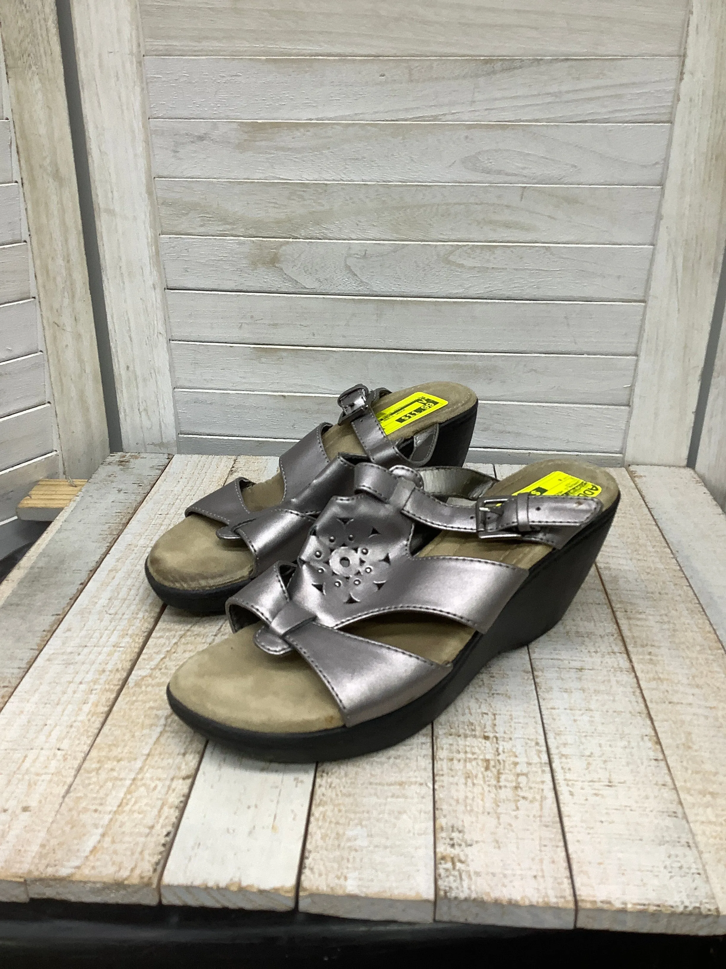 Sandals Heels Wedge By Comfort Plus  Size: 8