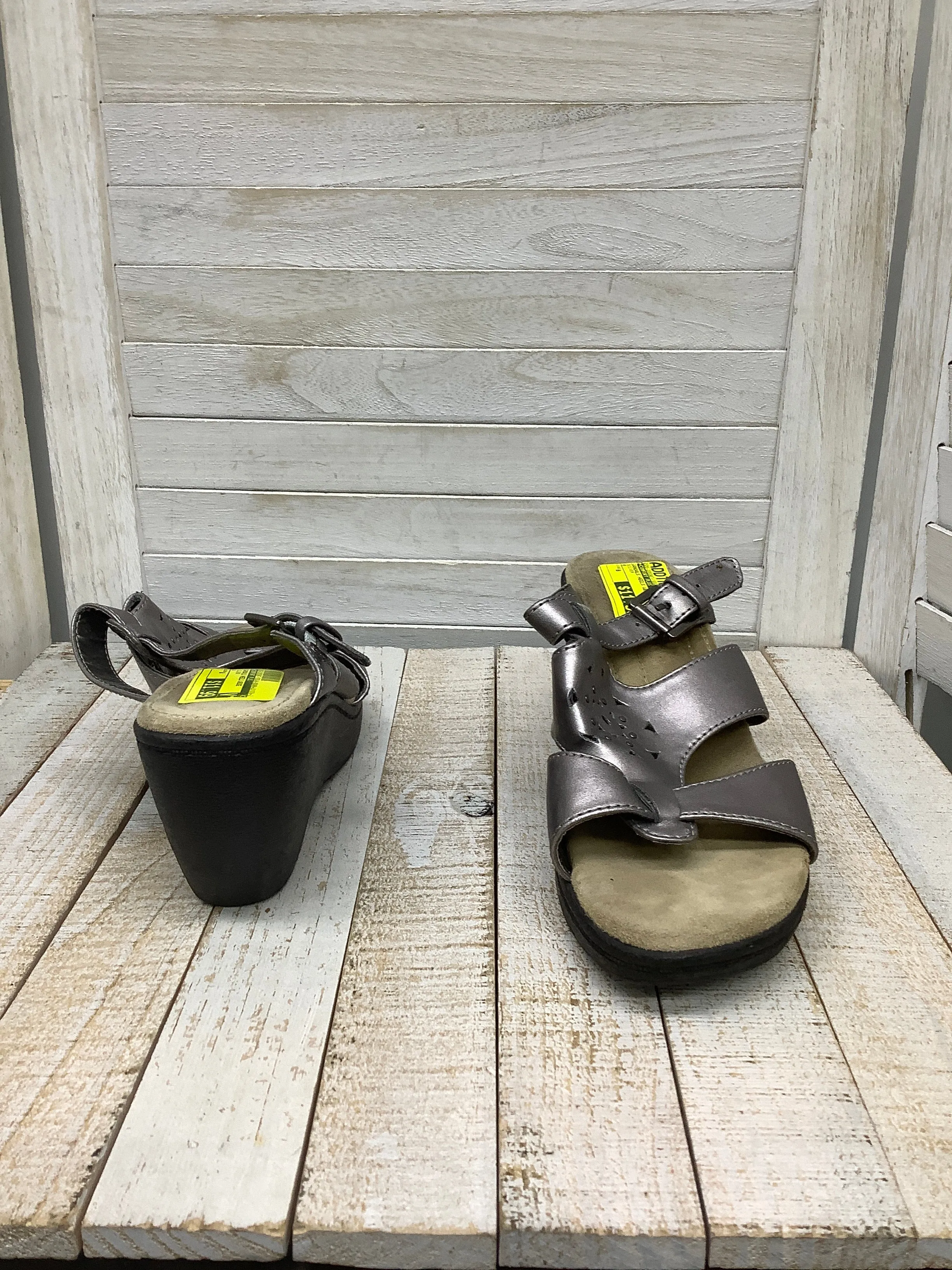 Sandals Heels Wedge By Comfort Plus  Size: 8