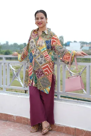 Scarlet Vine Muslin Co-ord Set