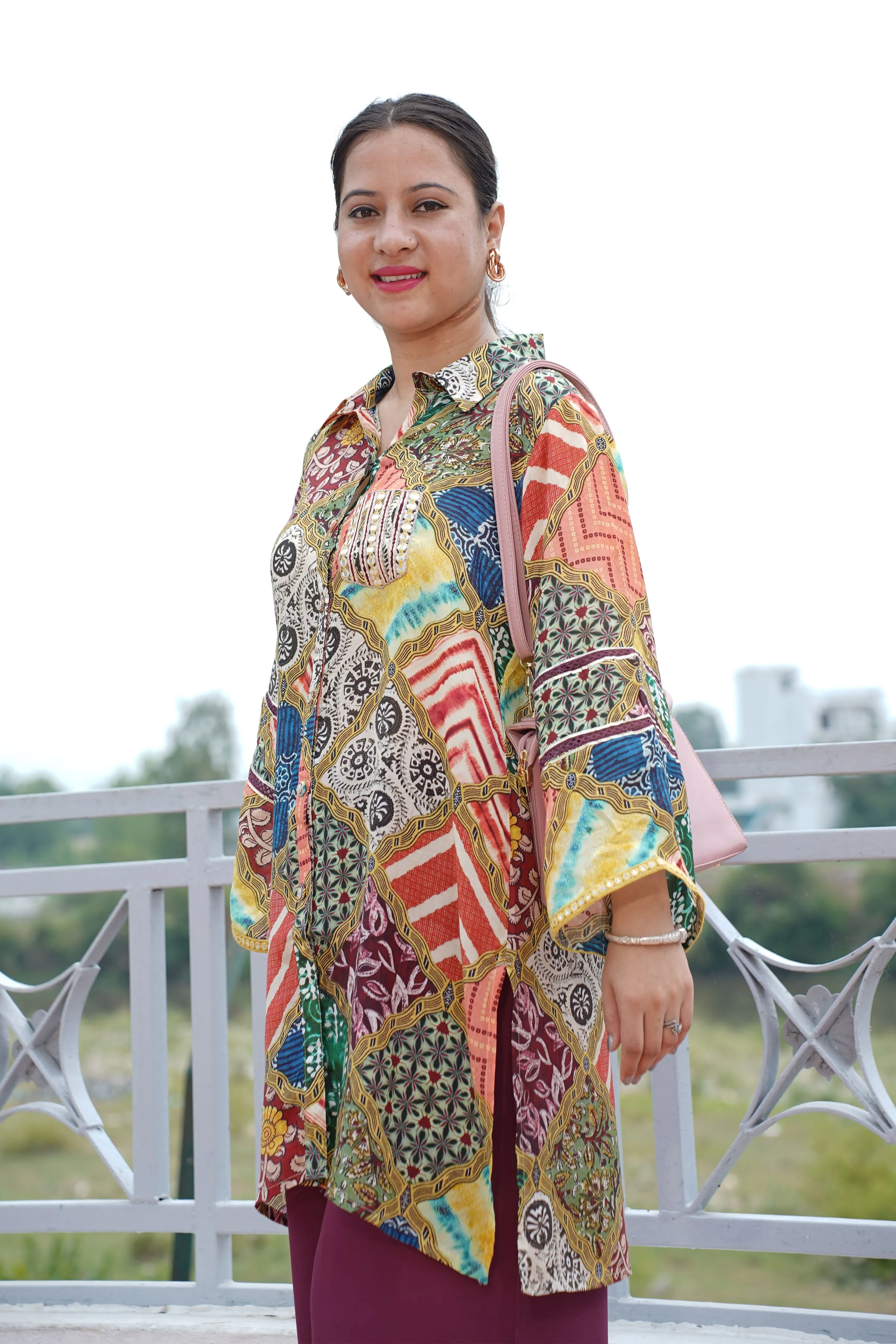 Scarlet Vine Muslin Co-ord Set