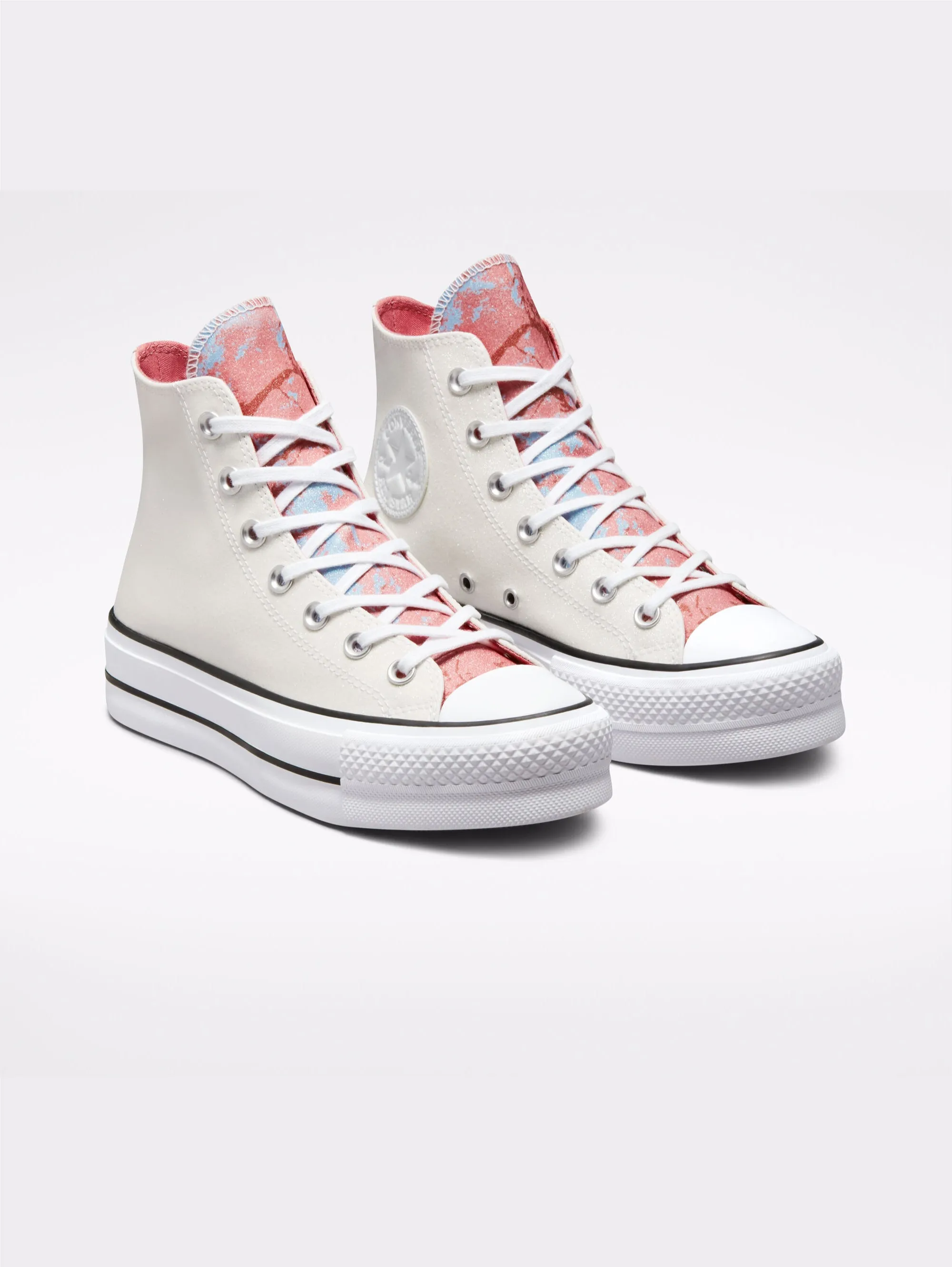 Sneakers Alte Platform Glitter White pink