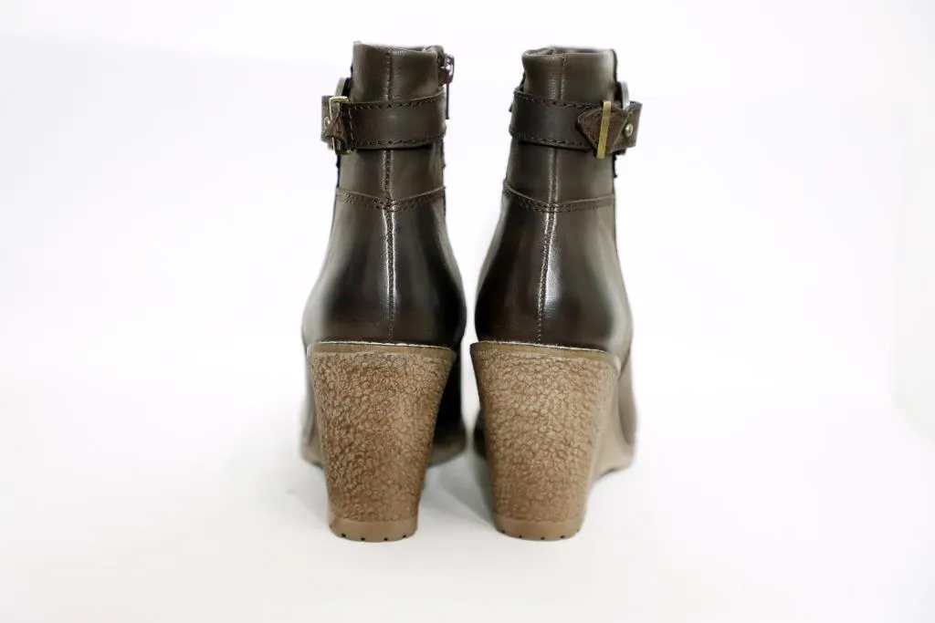 Sophie Brown Wedge Bootie