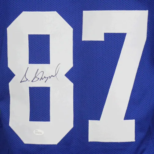 Sterling Shepard Autographed Pro Style Football Jersey Blue (JSA)