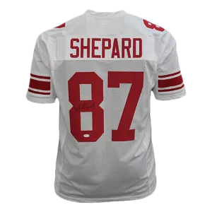 Sterling Shepard Autographed Pro Style Football Jersey White (JSA)