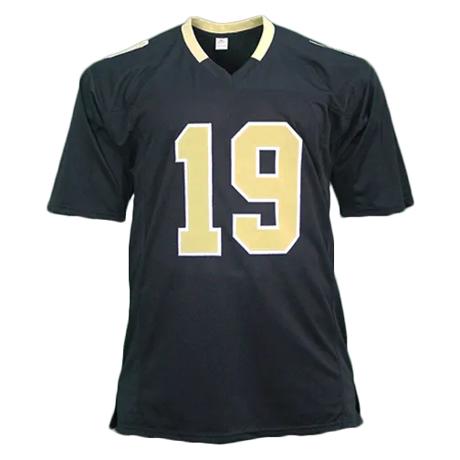 Ted Ginn Jr Autographed Pro Style Football Jersey (JSA) Black