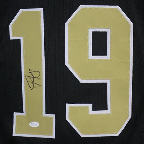 Ted Ginn Jr Autographed Pro Style Football Jersey (JSA) Black