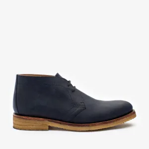 The Cairo Chukka Boot in Navy (Last Chance, Final Sale)
