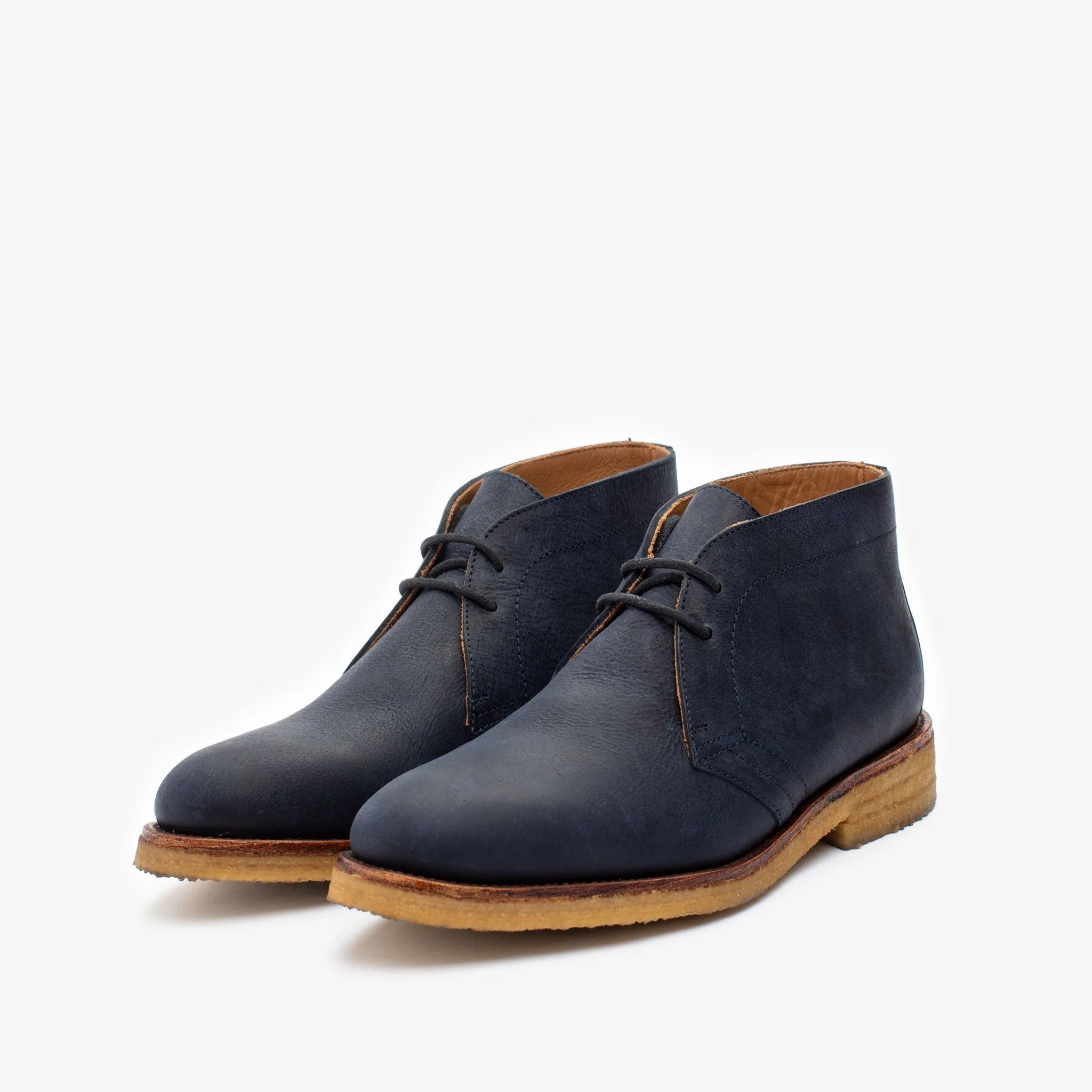 The Cairo Chukka Boot in Navy (Last Chance, Final Sale)