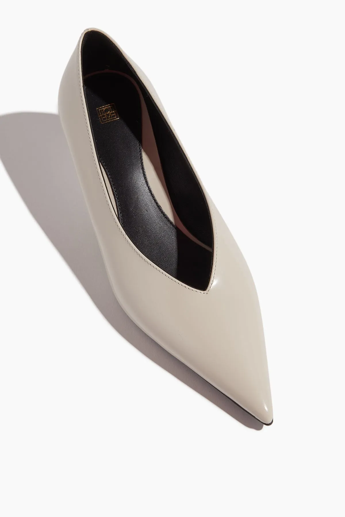 The Wedge Heel Pump in Cream