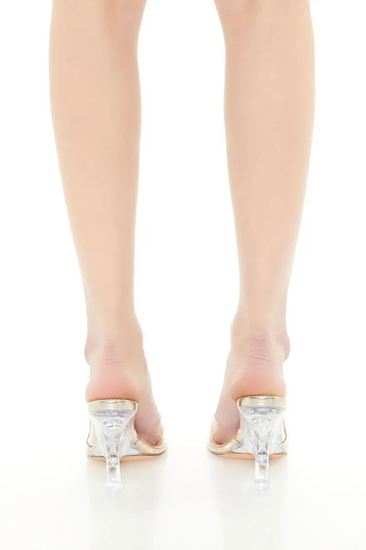Transparent Vinyl Wedge Heels
