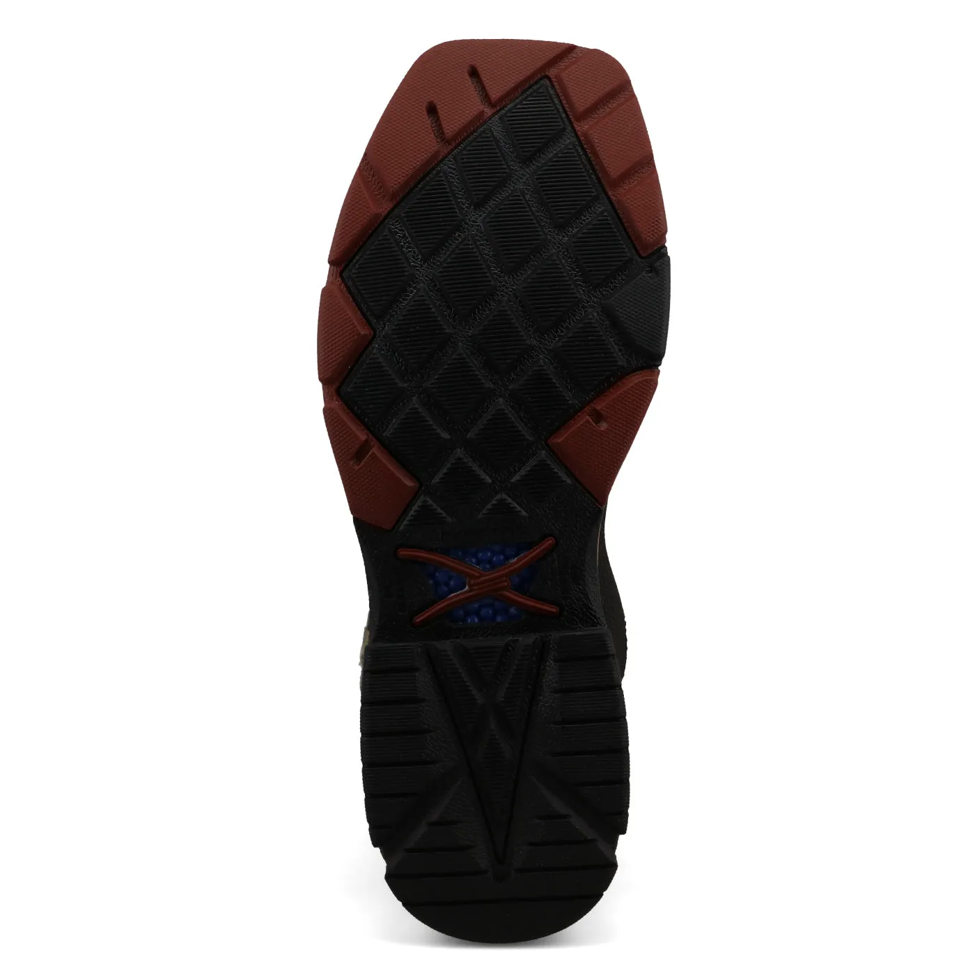 Twisted X Men's 12" Western Nano Toe Work Boot in Charcoal and Kiwi
