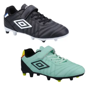 Umbro Speciali Liga Firm Ground Jnr infant Football Boot Black or Blue