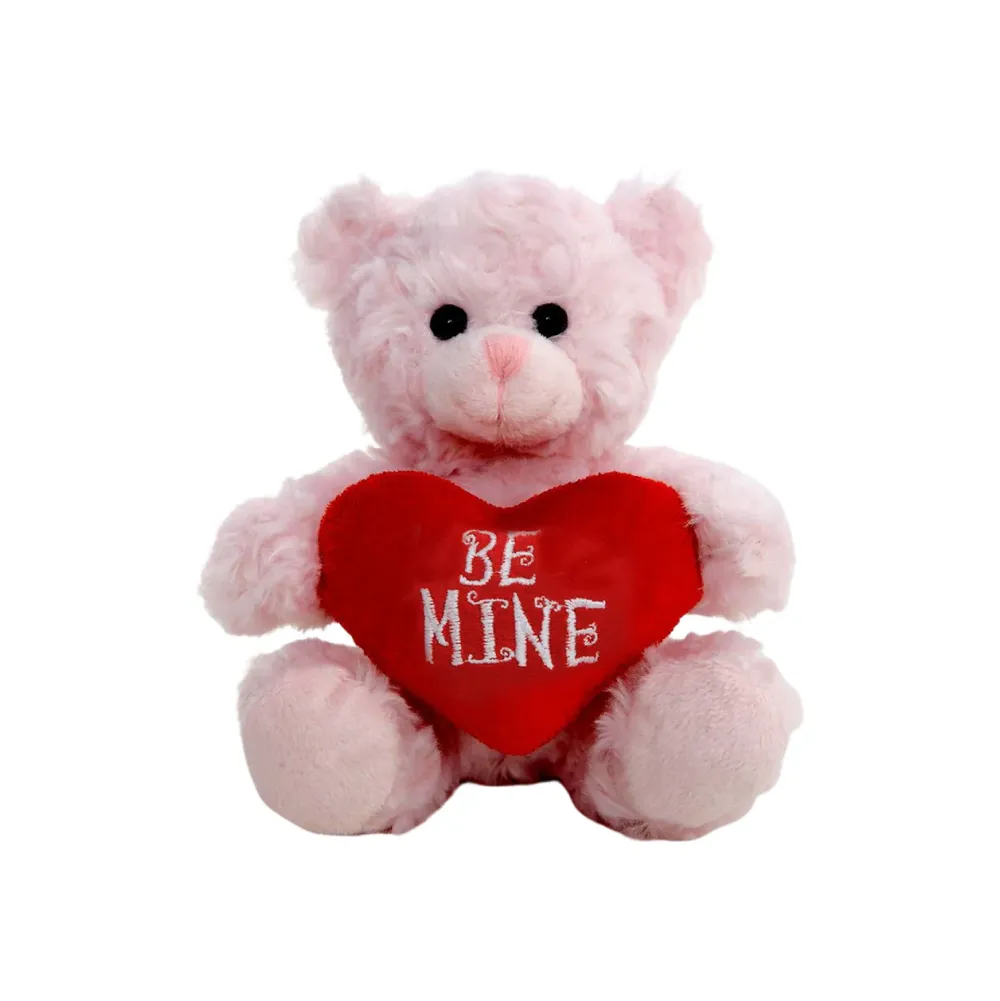 Valentine Pink  Sitting Bear 6"