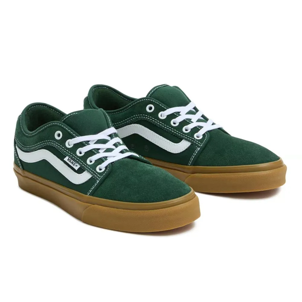 Vans Chukka Low Sidestripe - Dark Green/Gum