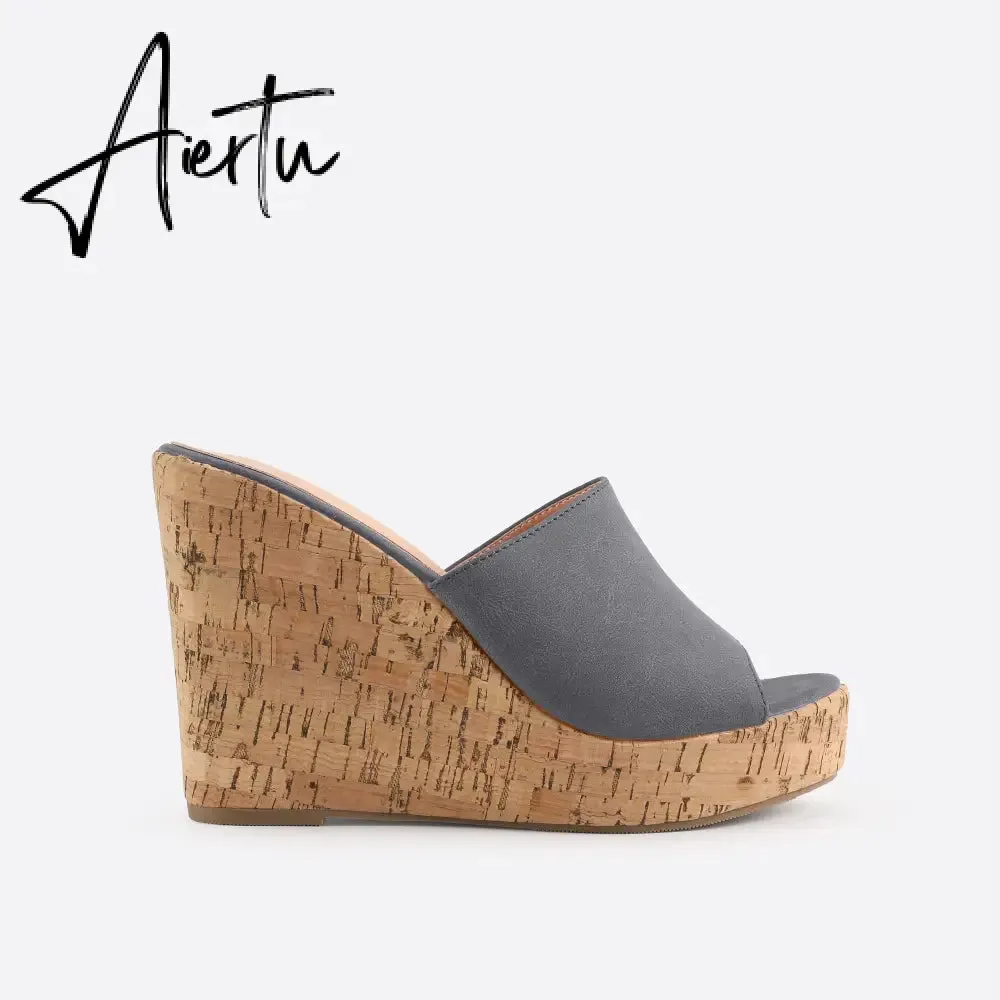 Women Endless Holiday Wedge Slide Sandals
