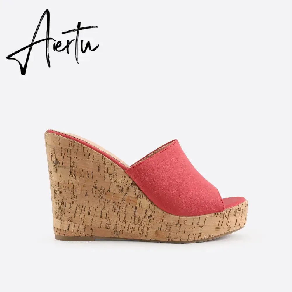 Women Endless Holiday Wedge Slide Sandals