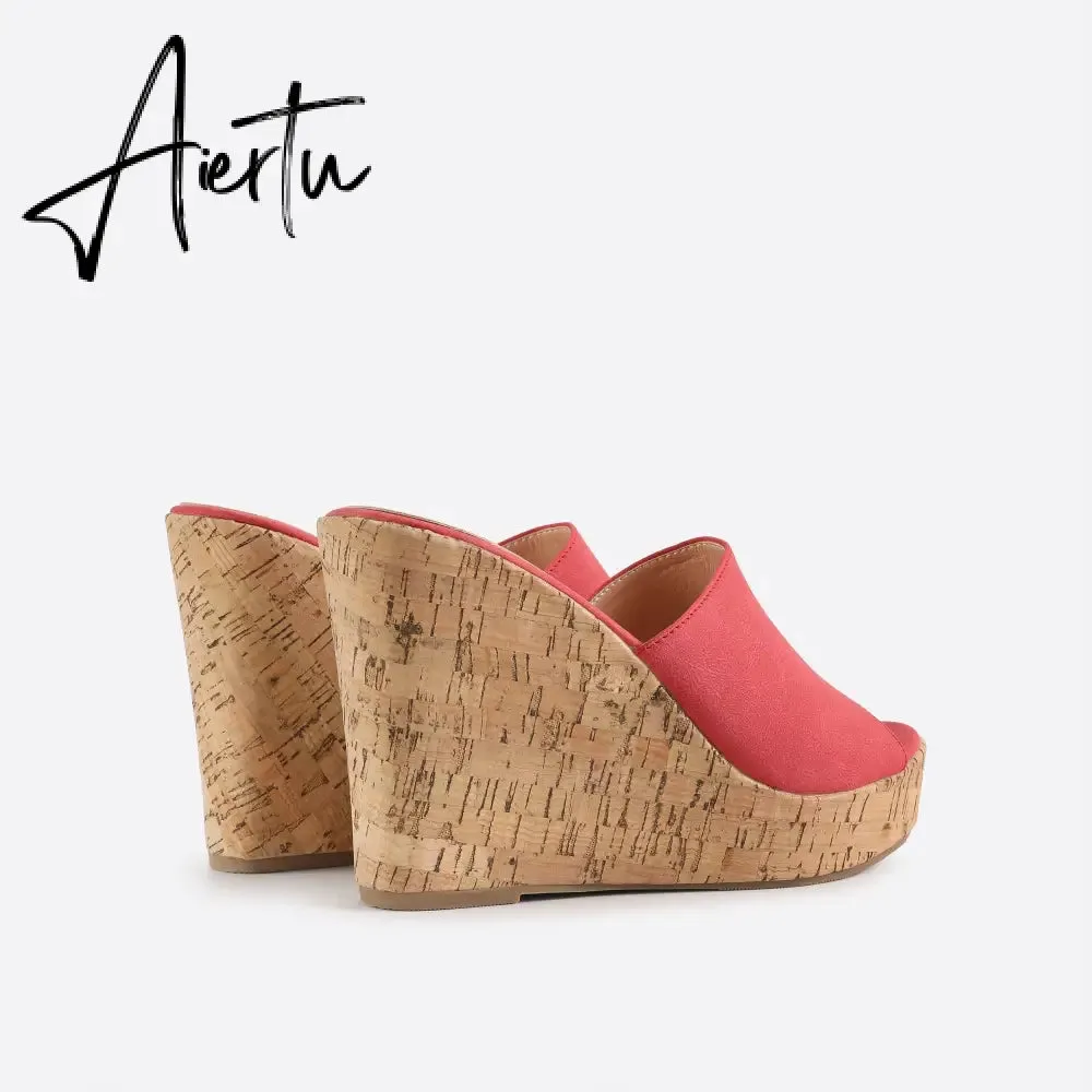Women Endless Holiday Wedge Slide Sandals