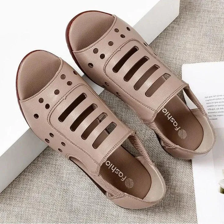 Women's Casual Shoes GRCL0331 Fashion Leather Wedge Sandals