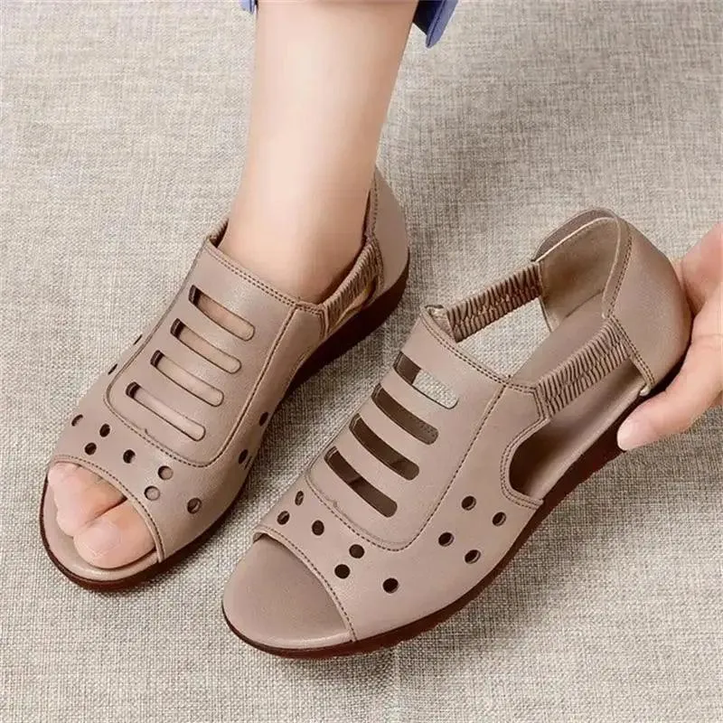 Women's Casual Shoes GRCL0331 Fashion Leather Wedge Sandals