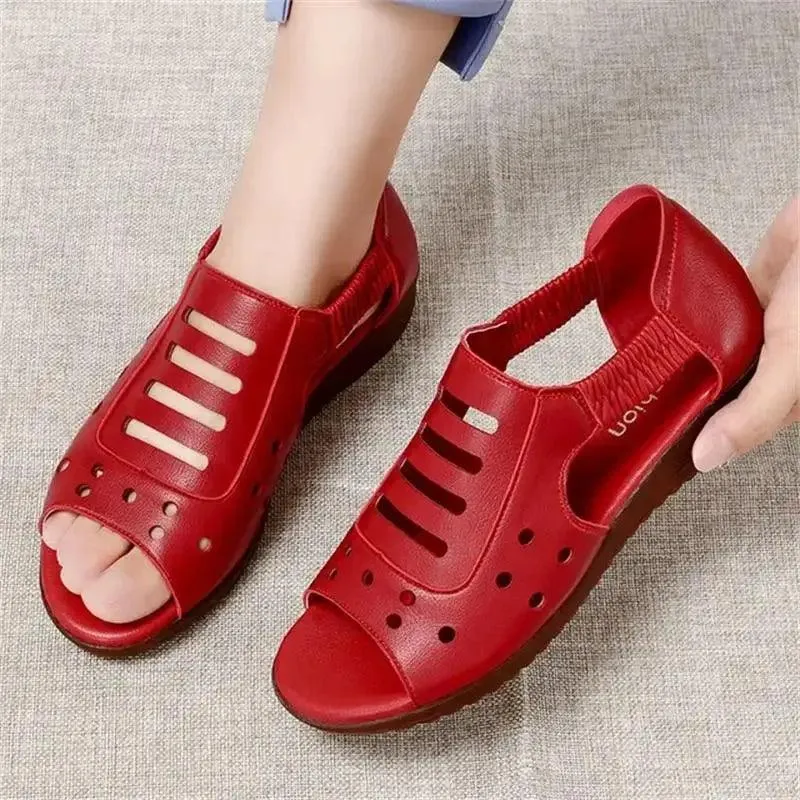 Women's Casual Shoes GRCL0331 Fashion Leather Wedge Sandals