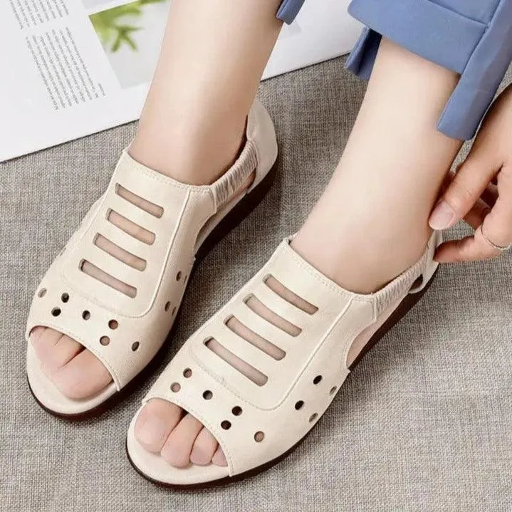 Women's Casual Shoes GRCL0331 Fashion Leather Wedge Sandals