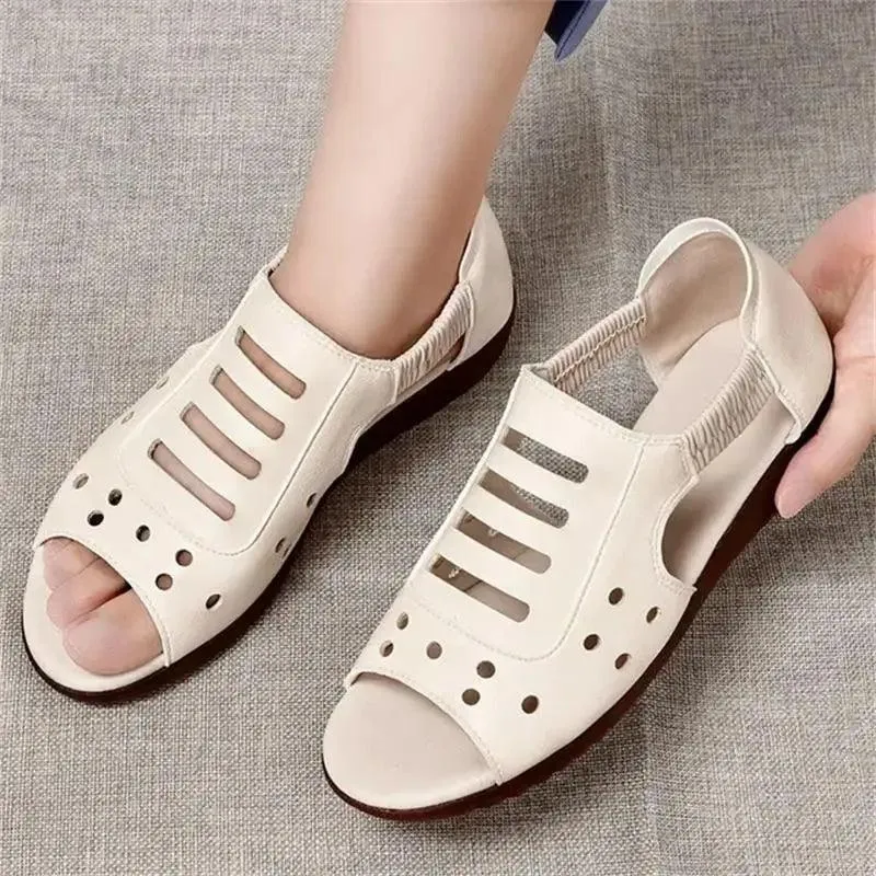 Women's Casual Shoes GRCL0331 Fashion Leather Wedge Sandals