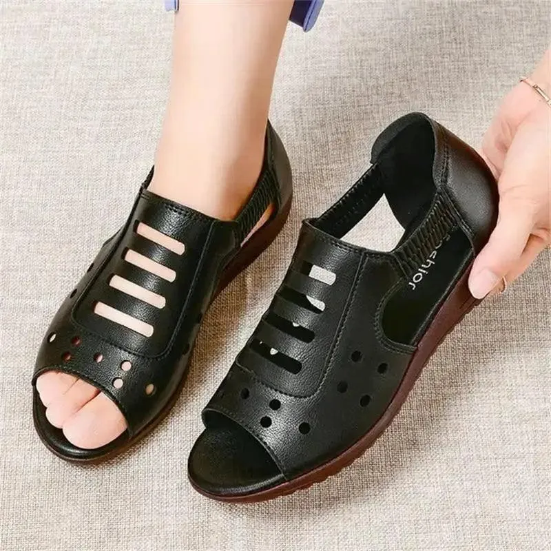 Women's Casual Shoes GRCL0331 Fashion Leather Wedge Sandals